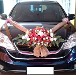 cheap bridal car decoration roses