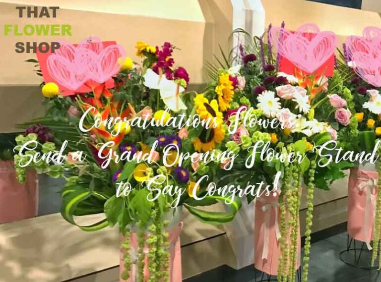 Congratulations Flowers Send a Grand Opening Flower Stand to Say