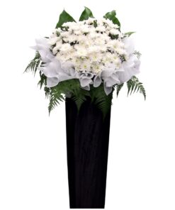 chrysanthemum sympathy flower stand