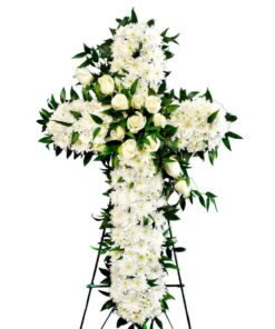 WS-22 REMEMBRANCE FUNERAL CROSS WREATH