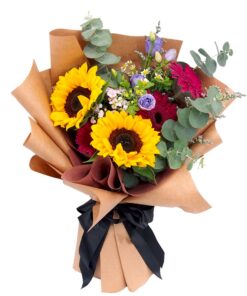 sunflower and gerbera bouquet
