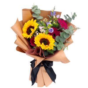 sunflower and gerbera bouquet