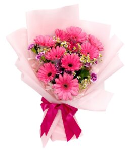 pink gerbera bouquet Singapore