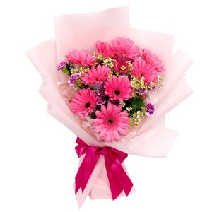 pink gerbera bouquet Singapore