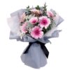 8 2 tone pink gerbera bouquet Singapore