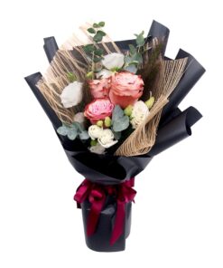 3 coffee tinted rose bouquet