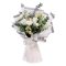 3 white rose korean flower bouquet singapore