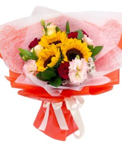 sunflower korean hand bouquet