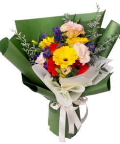 mixed color gerbera korean hand bouquet