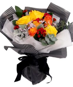 black korean hand bouque