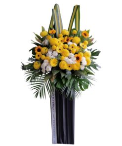 美丽高贵的殡仪和丧礼花圈