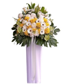 What is the flower for condolences at a funeral?