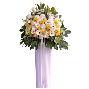 What is the flower for condolences at a funeral?