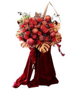 CS-63 BLAZING IN GOLD CONGRATULATORY FLOWER STAND