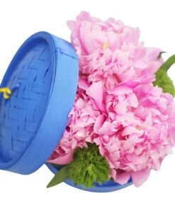 Peony dim sum flower box arrangement Singapore
