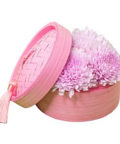 chrysanthemum netting Pink dim sum flower box arrangement Singapore