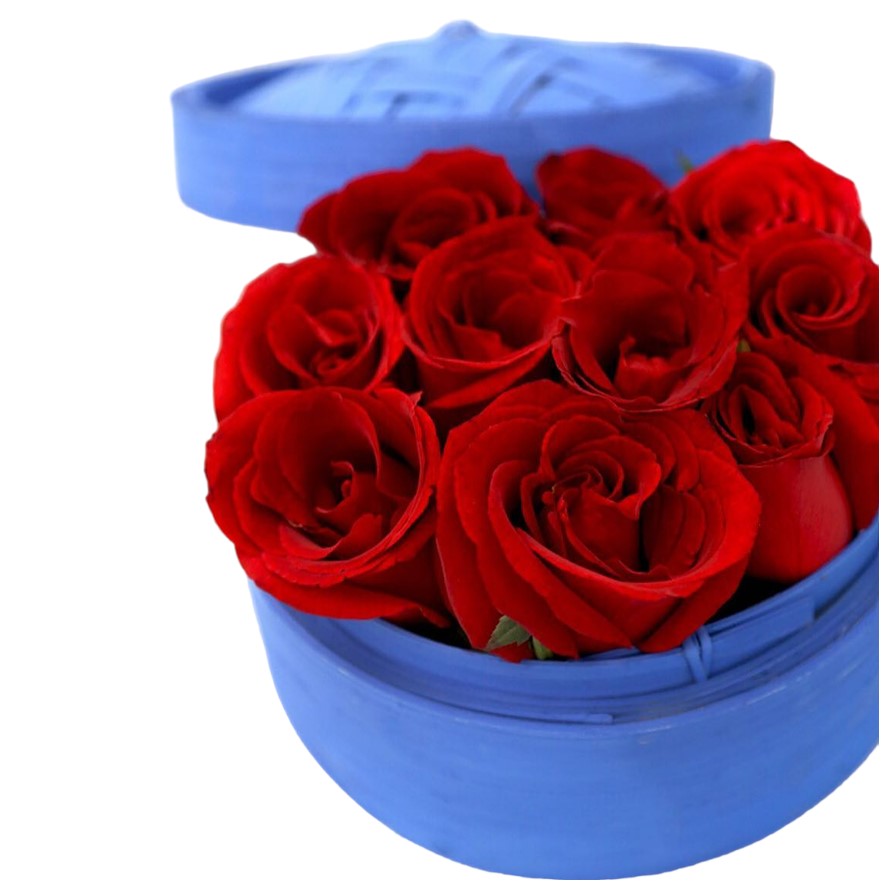 red roses dim sum flower box