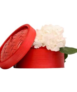 white hydrangea dim sum flower box arrangement Singapore