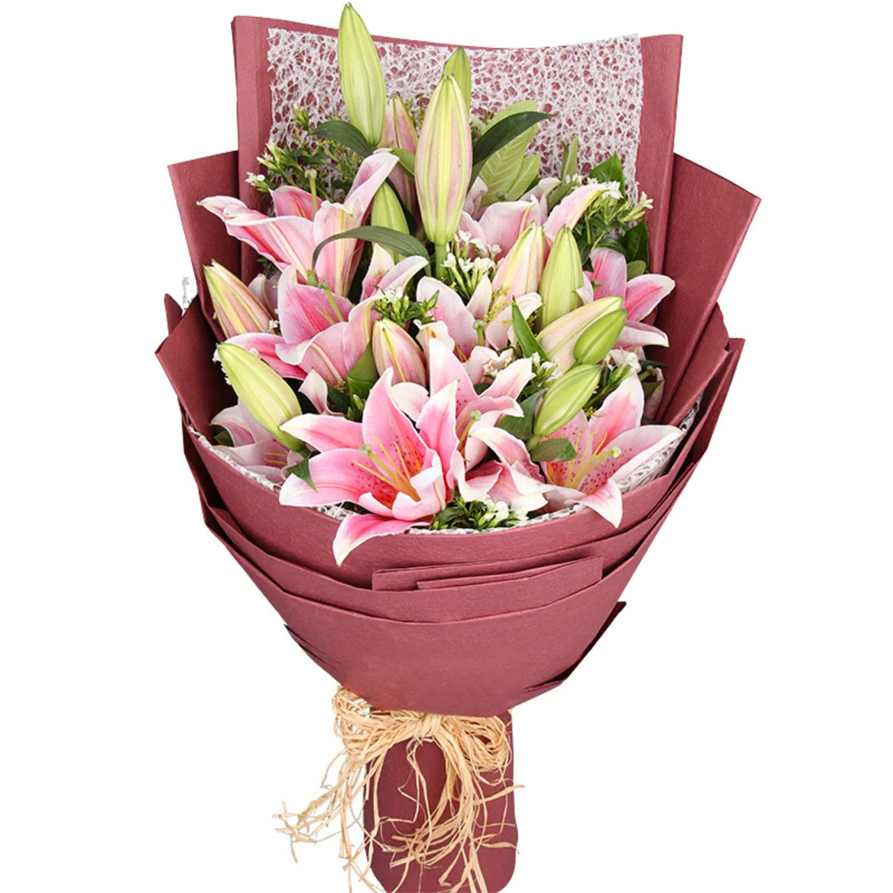 pink lilies giant jumbo bouquet Singapore (42)