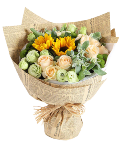 sunny rose jumbo flower bouquet