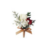WC-14 Mini Red White Rose Corsage