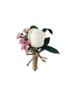 WC-10 Mini White Rose Corsage