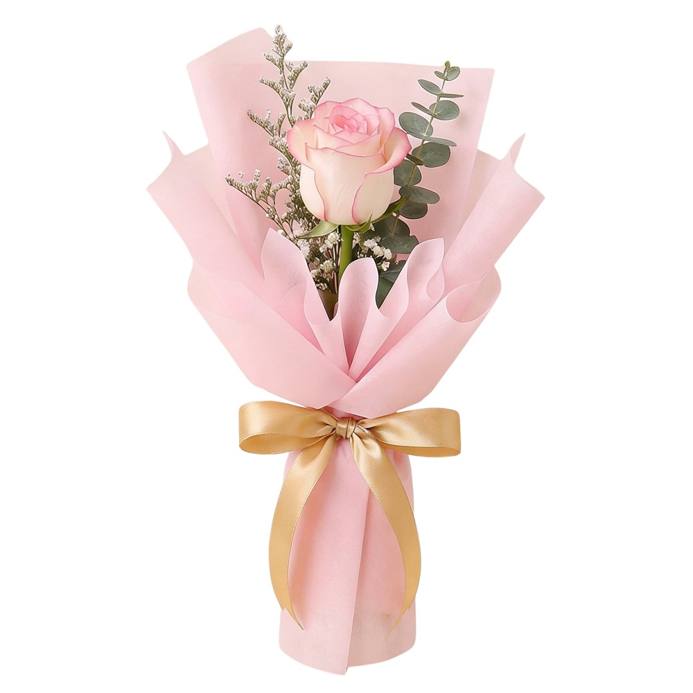 Single stalk rose pink KSB-02 Love Single stalk rose pink