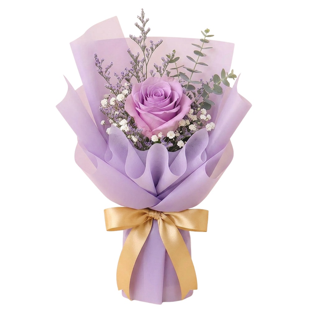 Single stalk rose purple KSB-01 Care Single stalk rose purple